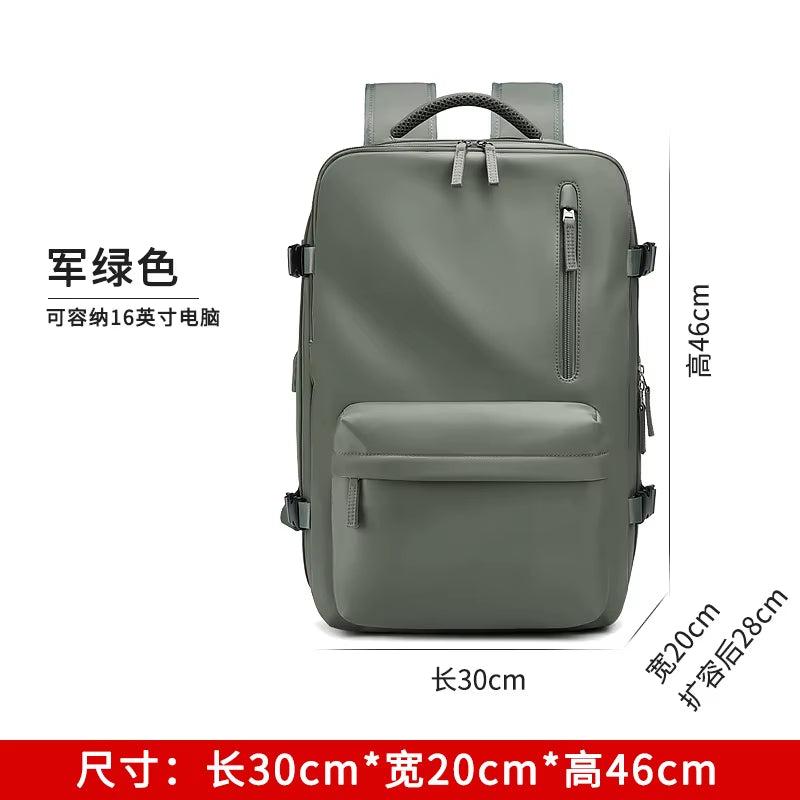 35L Travel Backpack Women Laptop Business Backpacks Multifunctional USB Charging Mochila School Luggage Bag with Shoes Pocket